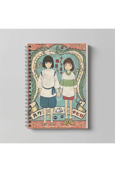 nihonwosekai Ghibli Studio Totoro Spirited Away Kiki Anime Caiet spiralat for...