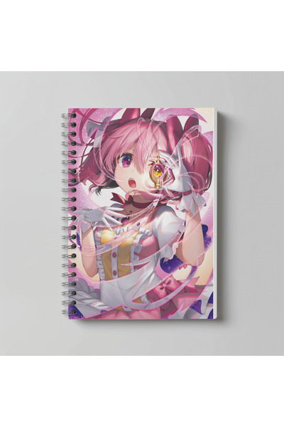 nihonwosekai Caiet cu spirală A4 Madoka Magica Anime, 60 de foi