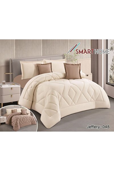 smart home مفرش جيفارا الصيفي ساده 4 قطع وجهين