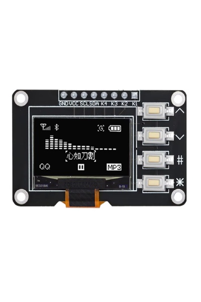 DRMaker Elektro 0.96" 128x64 4 Pin Butonlu Oled Grafik Lcd Ekran I2C SSD1315 ...