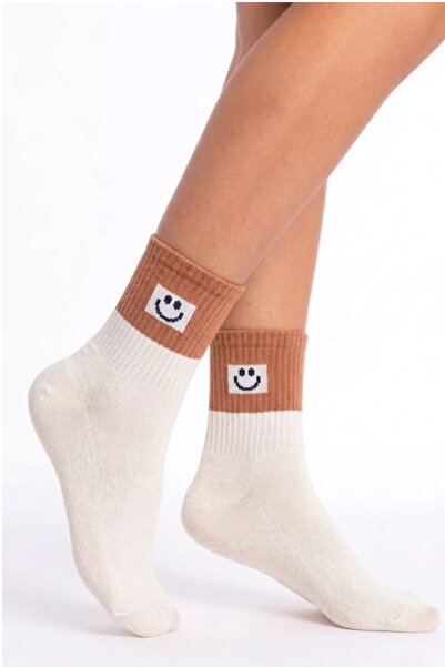 Esinti Βαμβακερές πολύχρωμες κάλτσες με σχέδια Emoji, Πολύχρωμες κάλτσες Unis...