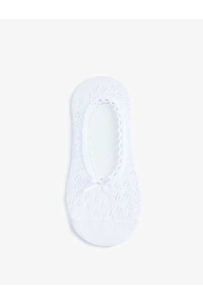 Koton Κάλτσες μπαλαρίνας με δαντέλα και λεπτομέρεια φιόγκου