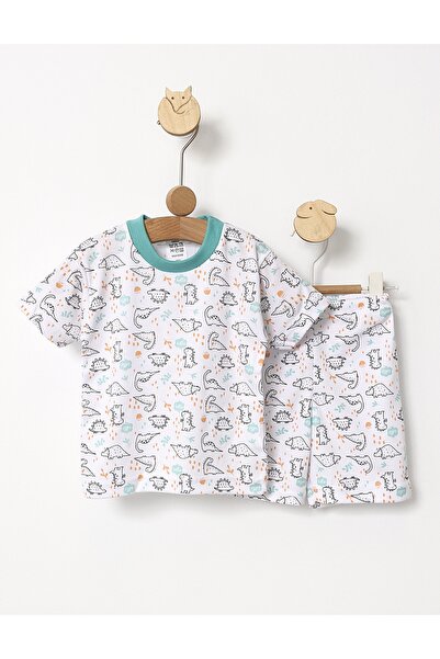 MiniKids Ερμπί Ντίνο πράσινες τυπωμένες πιτζάμες MS