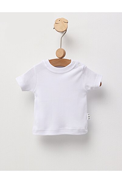 MiniKids Βρεφικό μπλουζάκι, 100% βαμβάκι, λευκό