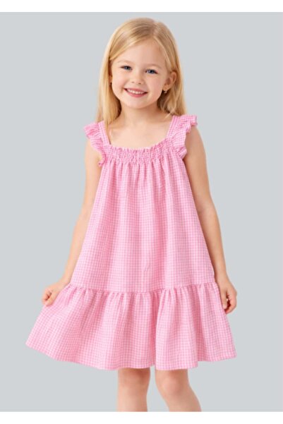 ww waka waka kids store Κοριτσίστικο καλοκαιρινό φόρεμα με κίτρινο σχέδιο ποτ...