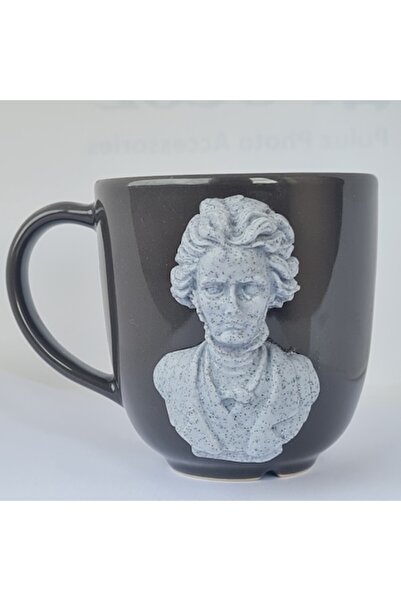 OEM Cana personalizata, Ludwig van Beethoven gri, figurina lut polimeric, Fim...