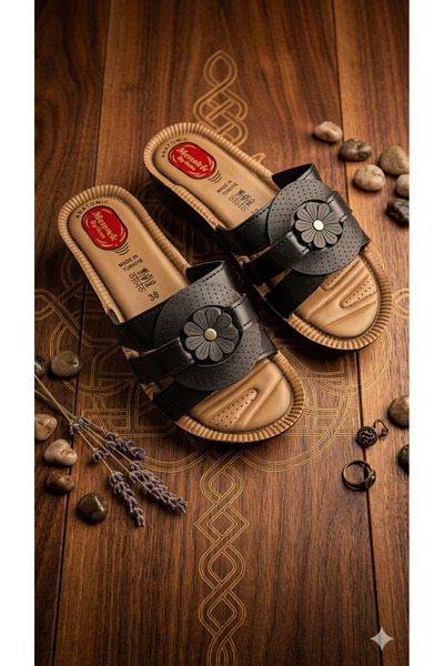 ARMÜZ Καθημερινές ορθοπεδικές παντόφλες με λουλούδια