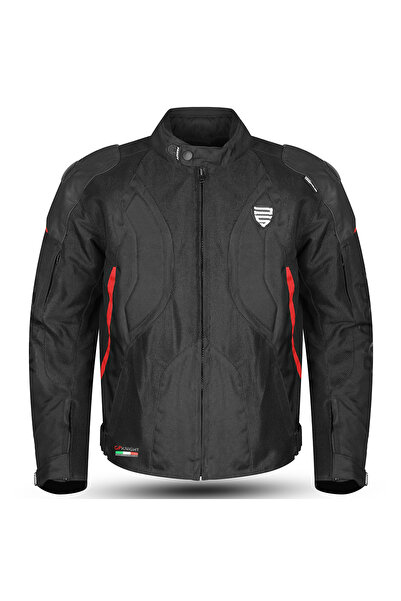 Prosev GP195 hörgüçlü motosiklet montu (kırmızı-siyah)