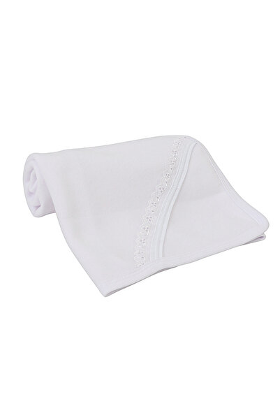 MiniKids Λευκή κουβέρτα φλις για παιδιά A1816