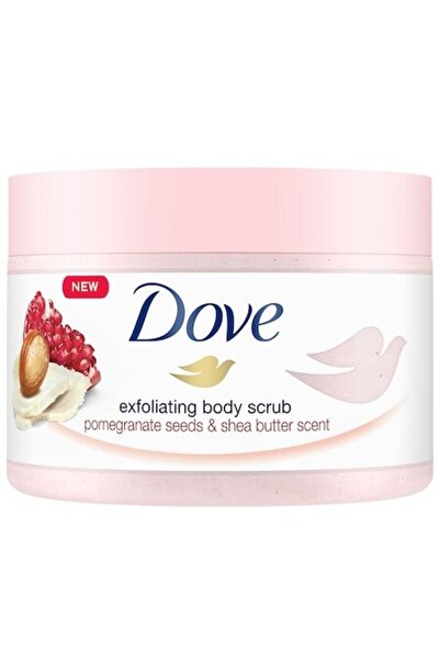 Dove Scrub corporal cu rodie și unt de Shea, 225ml