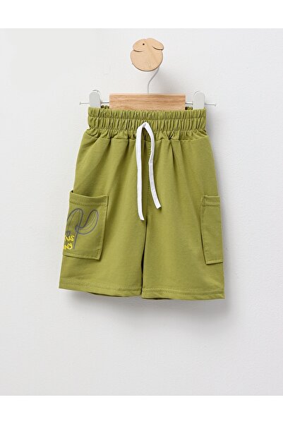 MiniKids Αστεία πράσινα σορτς με κάκτους