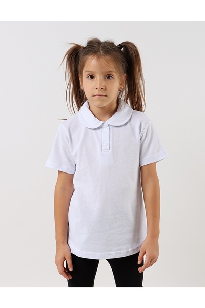 MiniKids Λευκό πόλο μπλουζάκι κοριτσιών