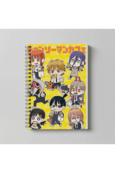 nihonwosekai Chainsaw Man Anime A4 Boy Spiralli Defter 60 Yaprak