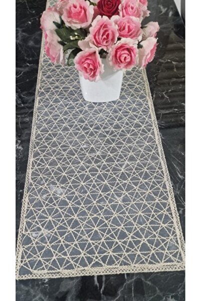Lavanderi French Lace One-Piece Runner, Table & Coffee Table Cover, Dowery Ru...
