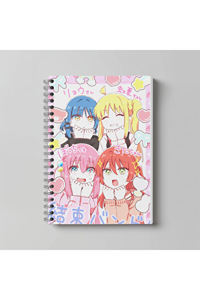 nihonwosekai Bochi The Rock anime spiralna sveska A4 veličine, 60 listova