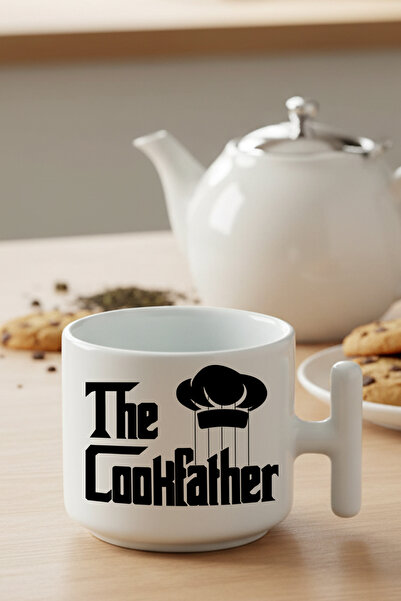 giftkonsept The Cookfather Printed Gotfather Humorous Chef Gift Colorful Latt...