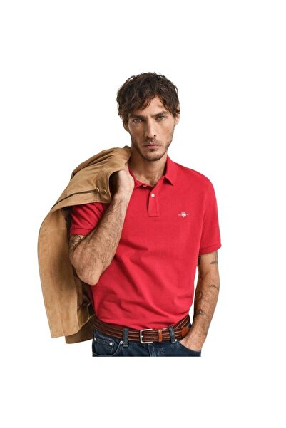 Gant Erkek Kırmızı Regular Fit Polo Tshırt 2210.630