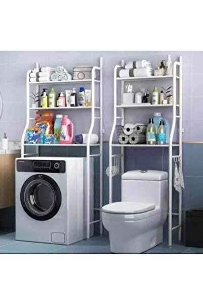 Promagg Μεταλλικό Ράφι για Πλυντήριο Ρούχων με 3 Ράφια 65 x 25 x 153 εκ.