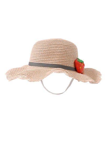 MiniKids Καπέλο φράουλας με ροζ σχέδιο