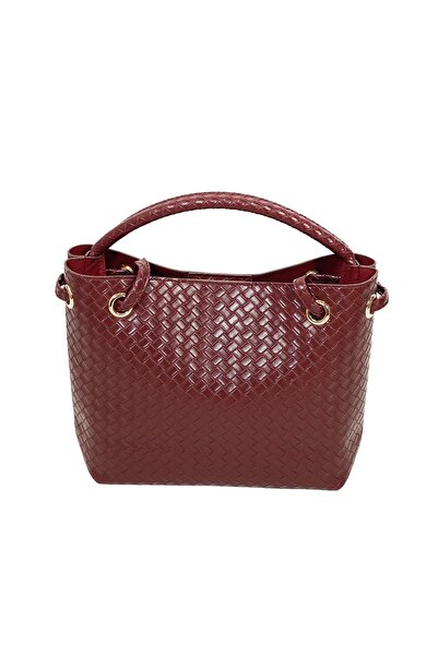 BAHELS Women's Venty Cherry Color Gold Buckle Hand and Shoulder Bag