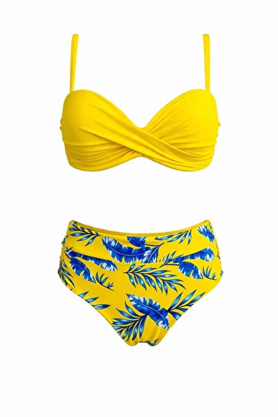 SAILOR moda Dönmeli Yüksek Bel Bikini Takım