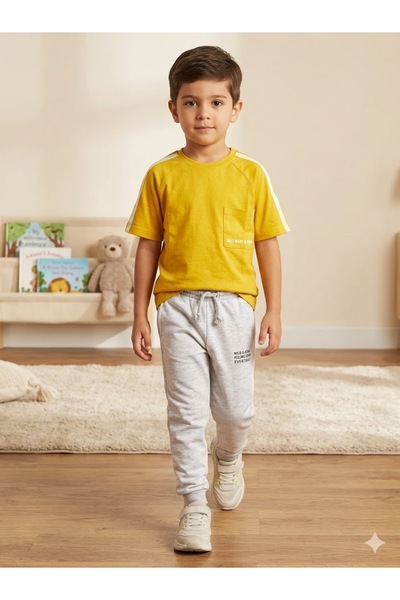 Motebarn Wear Σετ μπλουζάκι και φόρμα για αγόρια Basic Crew Neck και Jogger