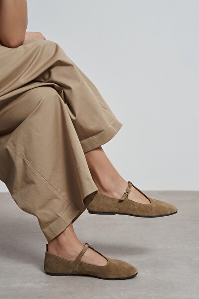 NİŞANTAŞI SHOES Palmer Rome Beige Γνήσιο σουέτ με λεπτομέρεια αγκράφας στο εσ...