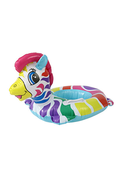 MiniKids Φουσκωτό παιδικό δαχτυλίδι ζέβρα μπλε 63 x 45 εκ.