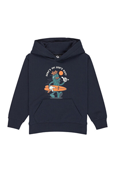 Quiksilver Φούτερ με κουκούλα με σχέδιο K, Σκούρο Ναυτικό Μπλε, 6 ετών