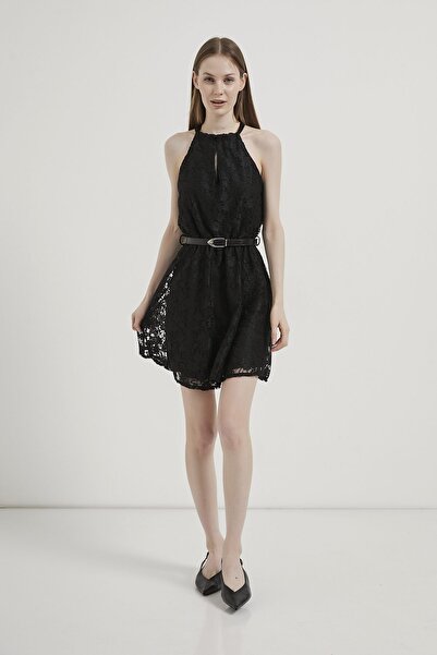 Arma Life ARMALIFE 8021 ΓΥΝΑΙΚΕΙΟ ΦΟΡΕΜΑ ΜΙΝΙ ΔΑΝΤΕΛΑ ΜΕ ΖΩΝΗ ΚΑΙ ΤΙΡΑΝΤΕΣ