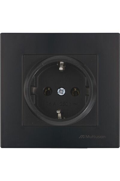 Rita Kutayalp Yapı Black Earth-Grounded Socket