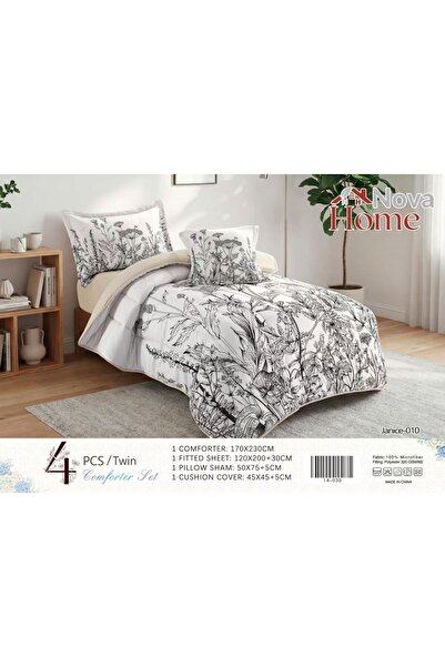 novahomeart The Summer Mat with a Touch of Spring, 4 Pieces