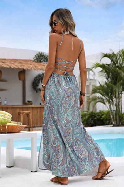 Modayakamoz Νέα σεζόν Γυναικείο καλοκαιρινό φόρεμα από σουπερτζέρ με μακρύ σχ...