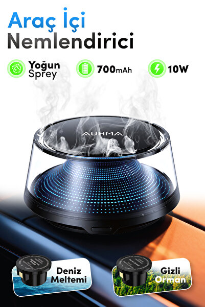 auhma AF-12 Araç İçi Nemlendirici & Koku Makinesi | Nano Mist Sessiz Çalışma ...