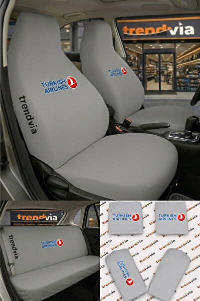 trivexa Thy (Turkish Airlines) Logo Car Seat Cover Front and Rear Set – Combe...