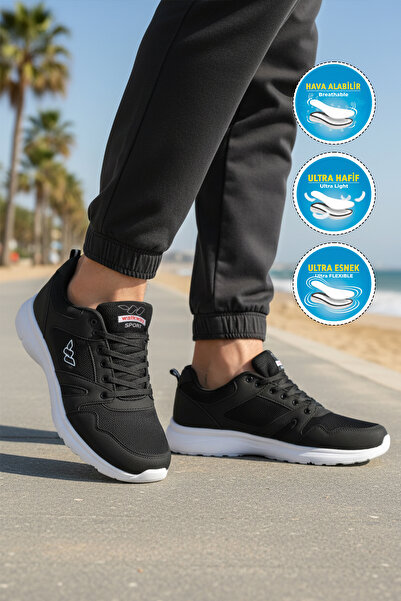 WALKWAY 020 M Pantofi sport pentru bărbați, alb-negru