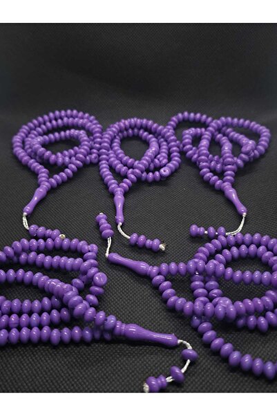 sarıyer silver Pietre din plastic de culoare violet, 99 de mărgele de rugăciu...