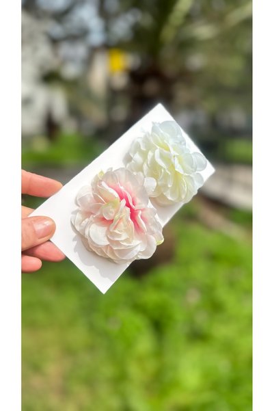 Toka Perisi Summer Trend Fashion Artificial Rose Flower Clip Hairpin Women's Big Children's Hairpin
