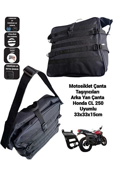 SEVBAGS MOTOSİKLET ÇANTA TAŞIYICILARI ARKA YAN ÇANTA HONDA CL 250 UYUMLU