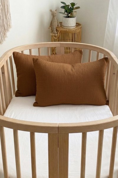 Soho Organics 2-Piece Muslin Baby Kids Pillowcase Wrap 100% Cotton 35X45 cm