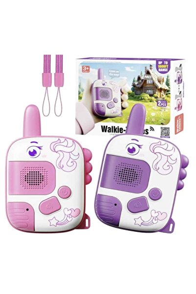 OEM Παιδικό σετ ασυρμάτων Μονόκερος – 2 ασυρμάτοι επικοινωνίας, φακός και 8 κ...