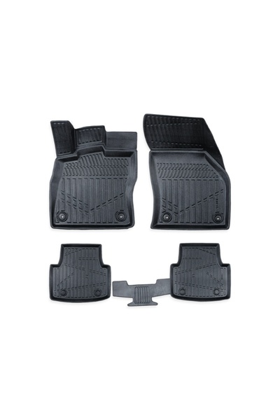 CED AUTO TRADE Σετ λαστιχένιων πατακιών αυτοκινήτου Skoda Octavia 3 III 2013-...