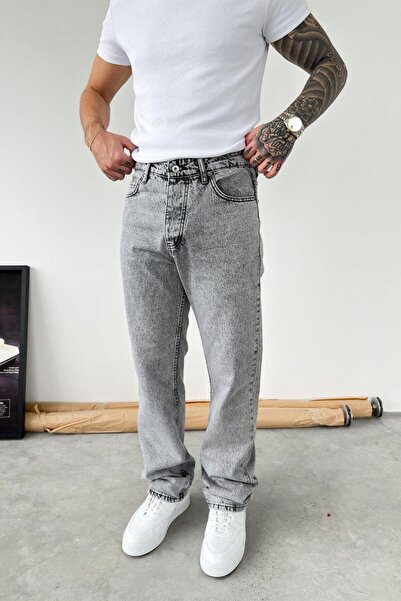 HAFKAGİYİM Light Gray Basic Baggy Pants