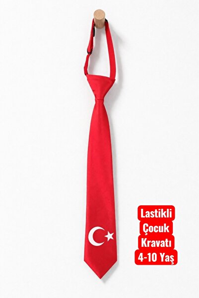 Algitsin O L A Children's Tie Elastic Unisex Ayyıldız Compatible with Ages 4-10