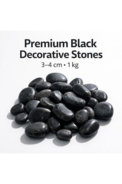 ANTBRO Pietre Decorative Negre 3-4 cm, 1 kg