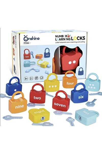 OEM Joc Montessori lacate si chei – invatarea cifrelor si asociere 20 piese