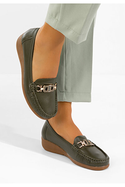 B T Shoes Mocasini dama Varalia verzi