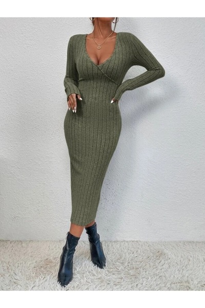 Iuliashop Rochie lungă Sirja Kaki - M