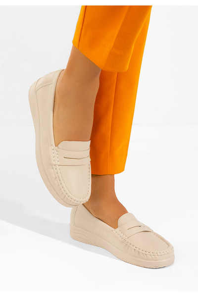 B T Shoes Mocasini dama Elesya bej