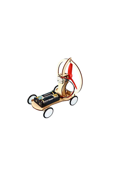 OEM Puzzle Mașinuță cu elice – Jucărie STEM electrică din lemn